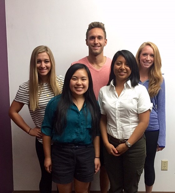 Team members from left to right: Alex Craig, Annie Yang, Reed Bjork, Monse Calixto, Megan Platner