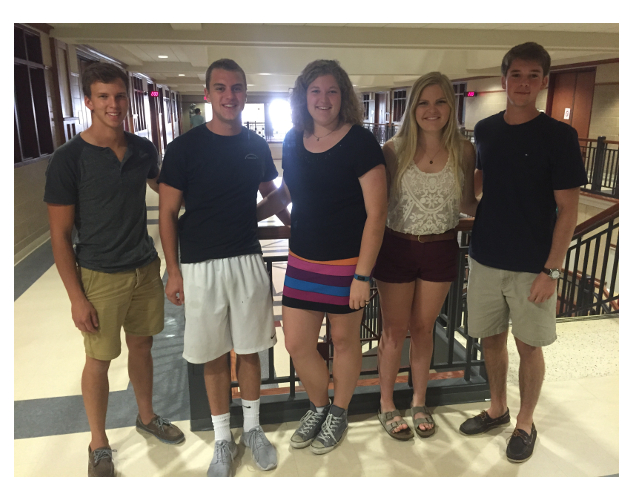Team members from left to right: Phillip Michaelson, Andrew Hajek, Hanna Barton, Jennifer Leestma, Douglas Streeten