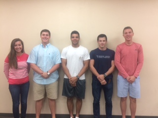 Team members from left to right: Bridget Smith, Aaron Sonderman, Mensah Amuzu, Alex McCunn, Zach Katsulis