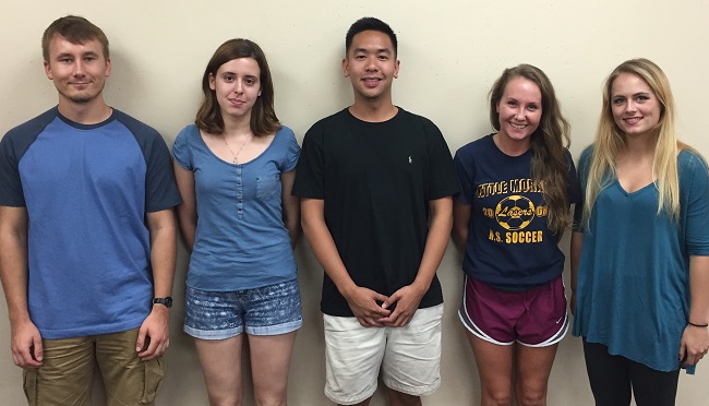 Team members from left to right: Michal Adamski, Lazura Krasteva, Jeffrey Wu, Carly Hildebrandt, Katherine Barlow