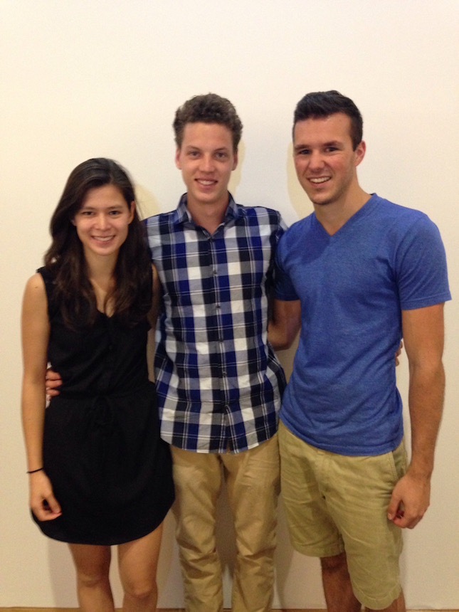 Team members from left to right: Catherine Finedore, James Olson, Kieran Paddock