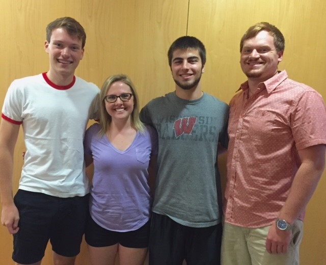 Trent Roeber, Kristen Driscoll, Brian Yasosky and Eric Zeman