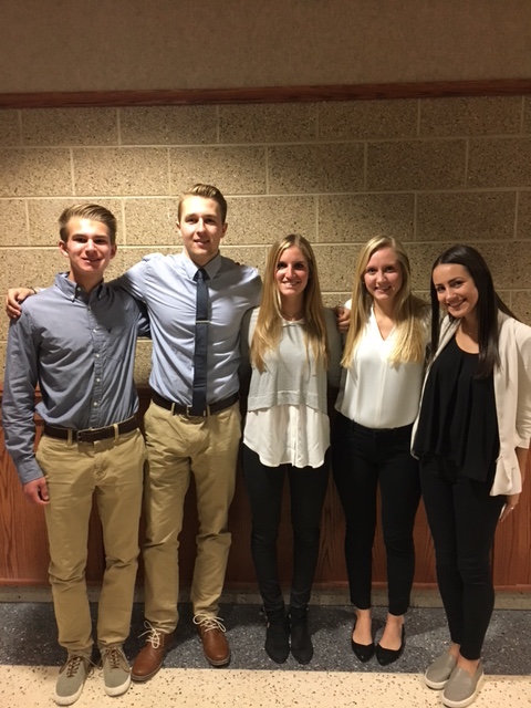 Team members from left to right: Jacob Bartosiak, Jack Kemnitz, Jamie Spellman, Therese Besser, Amanda Cave