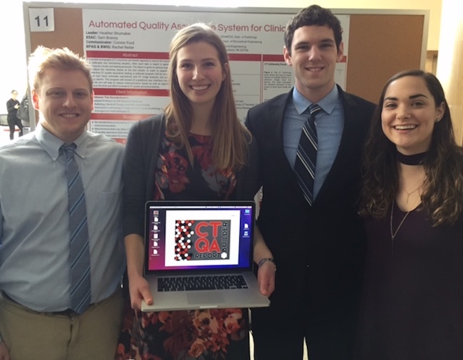 Team members from left to right: Sam Brenny, Heather Shumaker, Connor Ford, Rachel Reiter