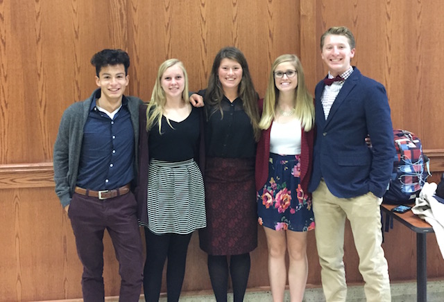 Team members from left to right: Alex Smith, Kate Griffin, Lauren Ross, Rebecca Alcock, Alex Zoellick