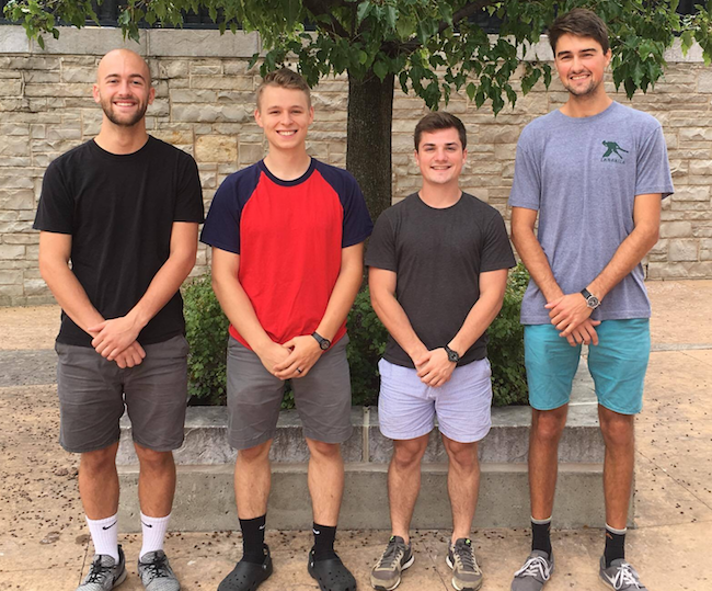 Team members from left to right: Randal Mills, Matt Knoespel, Thomas Feustel, Austin Evans
