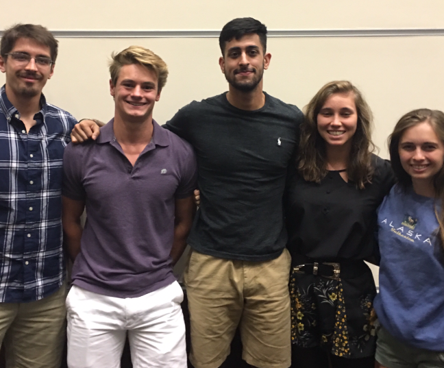 Team members from left to right: John Ruparel, Spencer Ortyn, Shan Gill, Kaitlyn Gabardi, Kadina Johnston