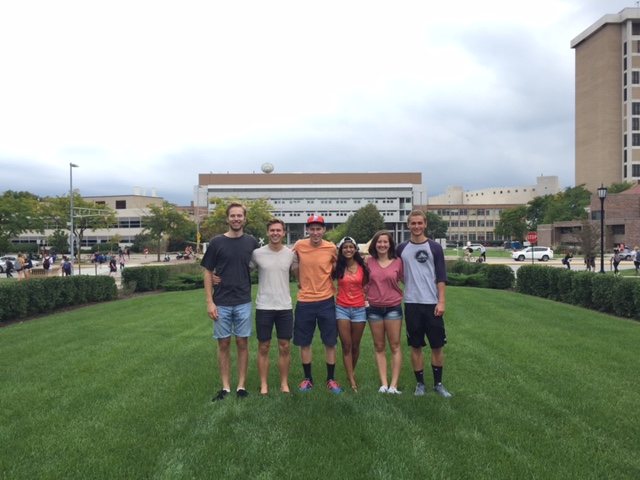 Team members from left to right: Trace Jocewicz, Marshall Schlick, JJ Lamb, Gopika Senthilkumar, Emma Herrig, Kevin Fantl