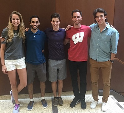 Team members from left to right: Marisa Tisler, Karam Khateeb, Will Flanigan, Tyler Ross, Joseph Campagna