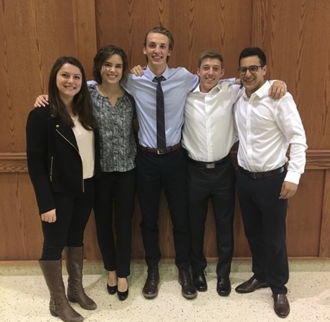 Team members from left to right: Hannah Bennett, Hannah Cook, Ethan Nethery, Josh Begale, Yaniv Sadka