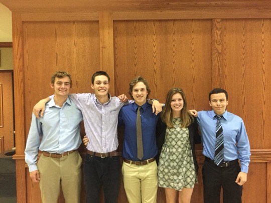 Team members from left to right: Ben Horman, Ben Ratliff, Ben Myers, Heather Barnwell, David Luzzio