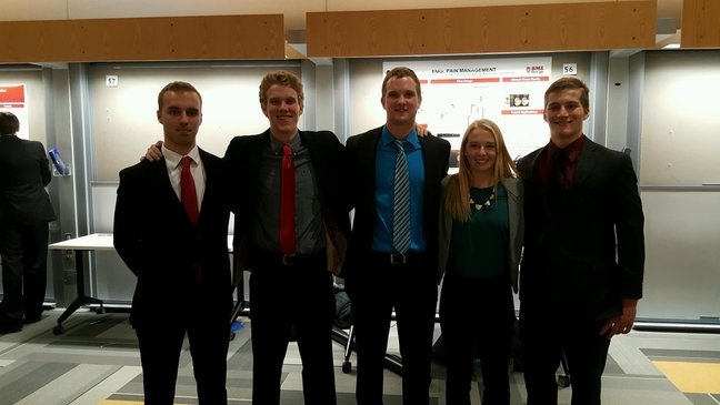 Poster Presentation - Left to right: Tom Eithun, Bret McNamara, Brody Harstad, Jessi Kelley and Carter Greist