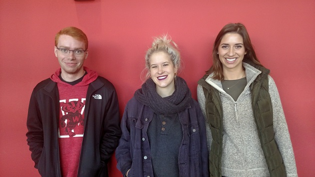 Team members from left to right: Andrew DuPlissis, Anna Elicson, Ashely Hermanns