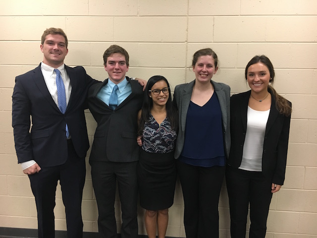 Team members from left to right: Will Fox, Grant Karlsson Ellifson, Tianna Garcia, Morgan Kemp, Shelby Mochal