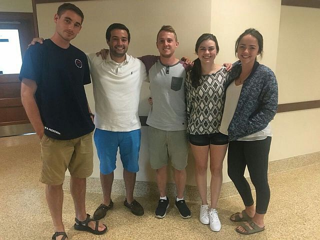 Team members from left to right: Benjamin Mihelich, Christopher Rupel, Thomas Friesch, Isabella Reichardt, Grace Restle