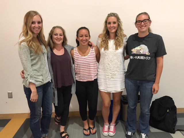 Team members from left to right:  Madeline Honke, Anna Tessling, Jennifer Rich, Taylor Karns, Emma Alley