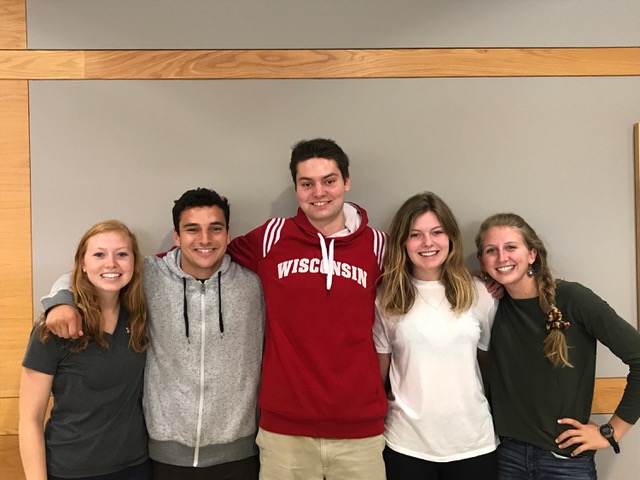 Team members from left to right: Carly Rogers, Alex Goodman, Will Bacon, Heather Barnwell, & Kristina Geiger