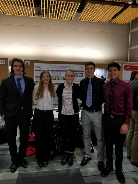 Team members from left to right: Joey Campagna, Anna Samuelsohn, Kinzie Kujawa, Mitchell Glodowski, Cristian Naxi