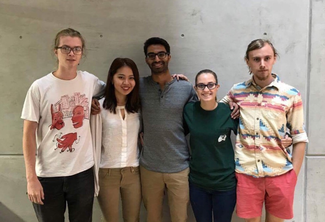 Team members from left to right: Karl Fetsch, Qi Cheng, Naren Chaudhry, Shannon Sullivan, John Riley