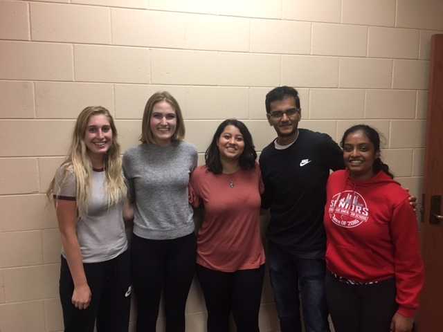 Team members from left to right: Haleigh, Leah, Jahnavi, Janmesh, Kavya