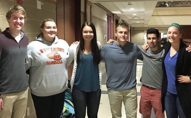 Team members from left to right: Zach Hite, Caitlin Randell, Haley Yagodinski, Bailey Ramesh, Mark Nyaeme, Molly De Mars