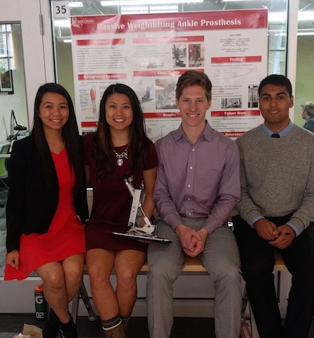 Team members from left to right: Rachel Tong, Hannah Mrazsko, Jason Dekarske, Sahand Eftekari