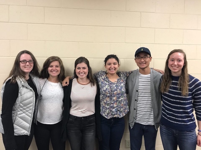 Team members from left to right: Julia Mauser, Julia Garofalo, Emily Knott, Maura McDonagh, Ethan Wen, & Lizzy Schmida