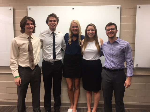 Team members from left to right: Bobby Weishar, Jake Reiss, Jess Zola, Juliana Damberg, Nick Haller