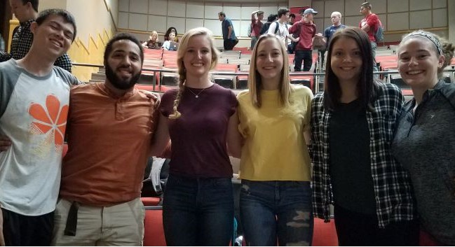 Team members from left to right: Jack Metzger, Liam Granlund, Courtney Florin, Claire Mitchell, Haley Yagodinski, Kelly Starykowicz