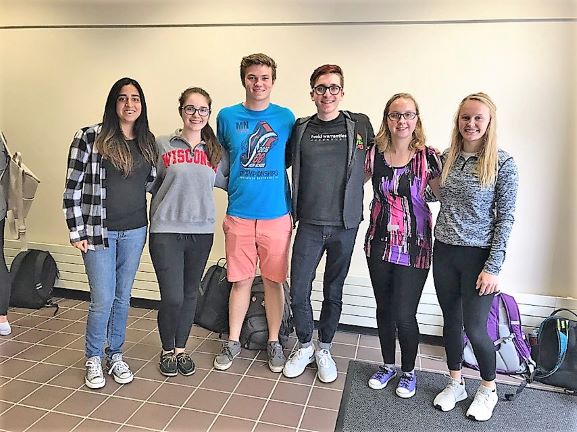 Team members from left to right:Tarika Patel, Courtney Lynch, Dylan Schuller, Will Wightman, Laura Richmond, and Jenna Warden
