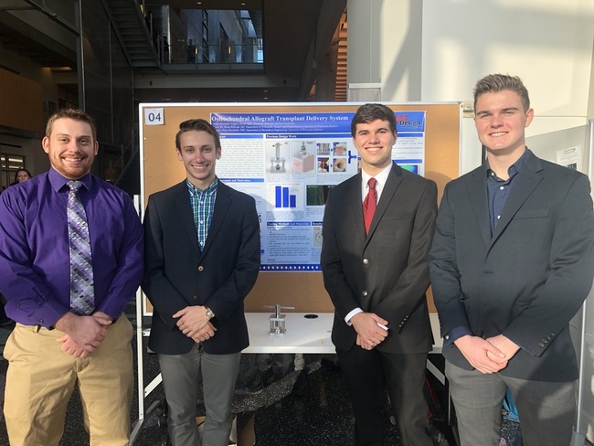 Team members from left to right: Zachary Wodushek, Alexander Teague, Alexander Babinski, David Fiflis