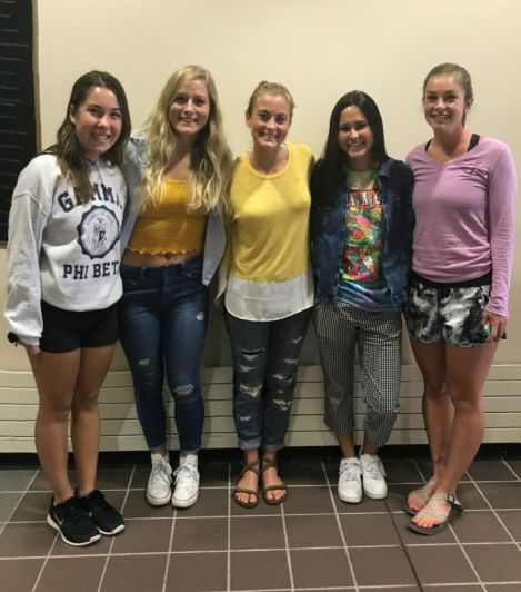 Team members from left to right: Margaret Edman, Johanna Ellefson, Maggie Freking, Olivia P'ng, Sara Jorgensen