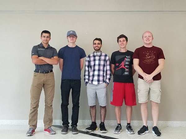 Team members from left to right: Louis. Andrew, Ronnie, Jared, Josh