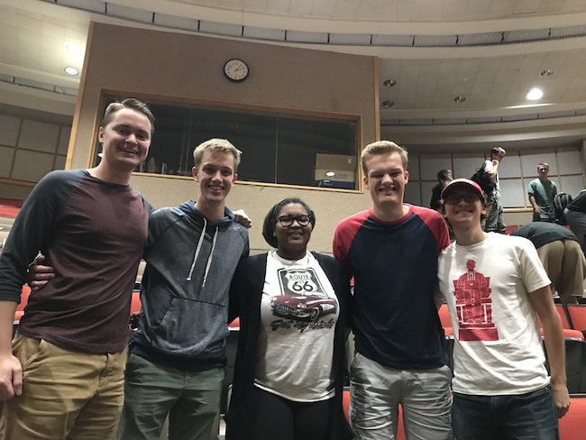 Team members from left to right: Cory Van Beek, Jamison Miller, Alexus Edwards, Aaron Patterson, and Kevin Koesser