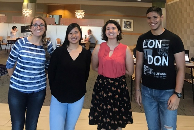 Team members from left to right: Kinzie Kujawa, Bilin Loi, Maura McDonagh, Roberto Romero