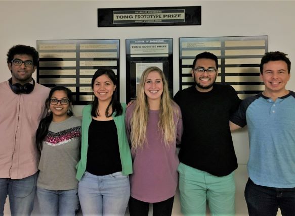 Yogesh Mahendran, Arushi Saran, Danica Fliss, Haleigh Simon, Harin Patel, David Luzzio (L to R)