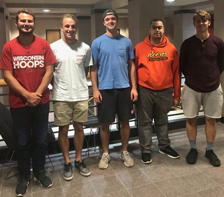 Team members from left to right: Nicholas Pauly, Timothy Madigan, Matthew Voigt, Abdel Daoud and Jacob Hawig