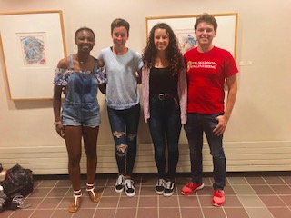 Team members from left to right: Gwendolyn Johnson, Abigail Johnson, Emily Johnson, and Quinton Heney