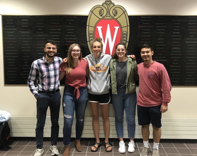 Team members from left to right: Ronnie AlRamahi, Angela Houghtaling, Bella Lenz, Elena Leiva, Eric Cimino