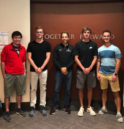 Team members from left to right: Matthew Knox, Arrington Polman, Joshua Niesen, Samuel Ferris, Austin Gavigan