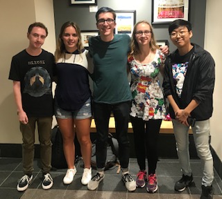 Team members from left to right: Cade Van Horn, Kylie Gaspar, Will Wightman, Laura Richmond, Young Kim