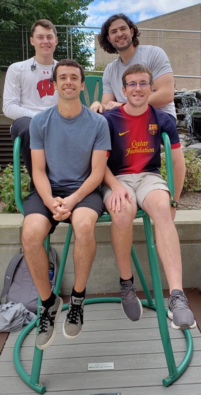 Team members from left to right: Jacob Mundale, Michael Giordano, Patrick Kasl, Owen Seymour