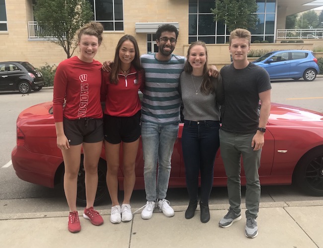 Team members from left to right: Sydney Mathiason, Anne Wong, Ani Srinivasan, Payton Pamett, Nick Goetz