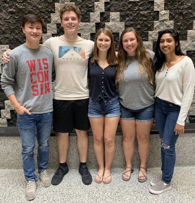 Team members from left to right: Jonathon Murphy, Ben Lawonn, Marissa Harkness, Emma Neumann, Nomita Chandra