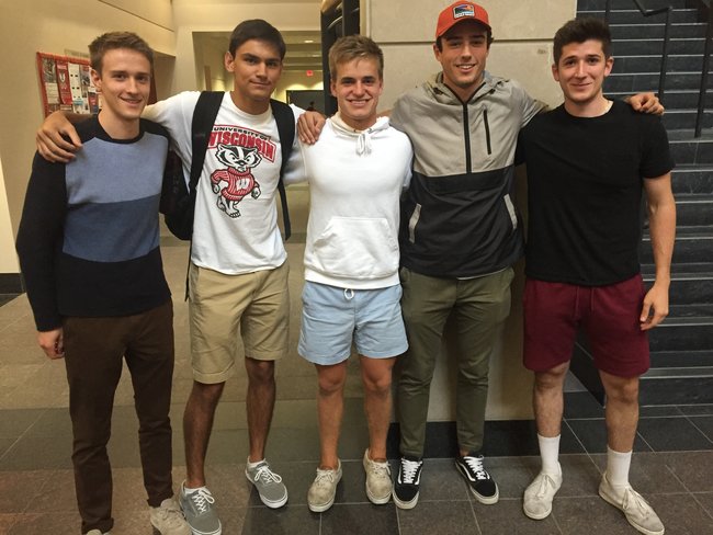 Team members from left to right: Jan Wodnicki, Kelson Rauser, Jarett Jones, Carson Gehl, Thor Larson