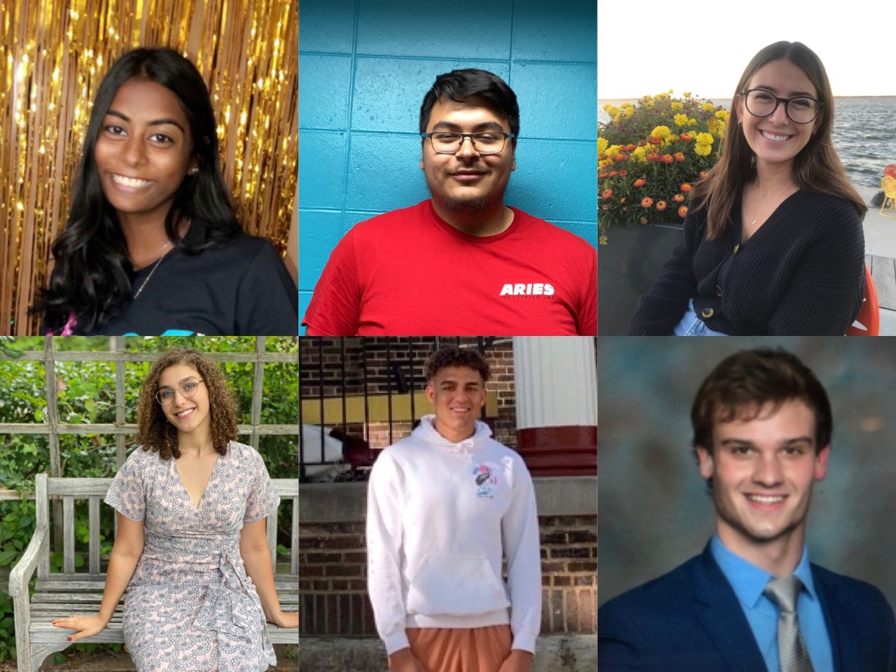 Top row: Avani Lall, Alex Vazquez, Ashley Hart. Bottom Row: Iris Baurceanu, Cameron Ashford, Jacob Kocemba