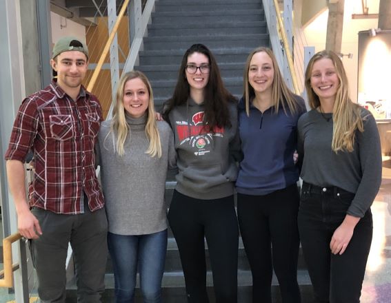 Louis Hinshaw, Johanna Ellefson, Madison Hodgson, Claire Mitchell, Lauren Rohr