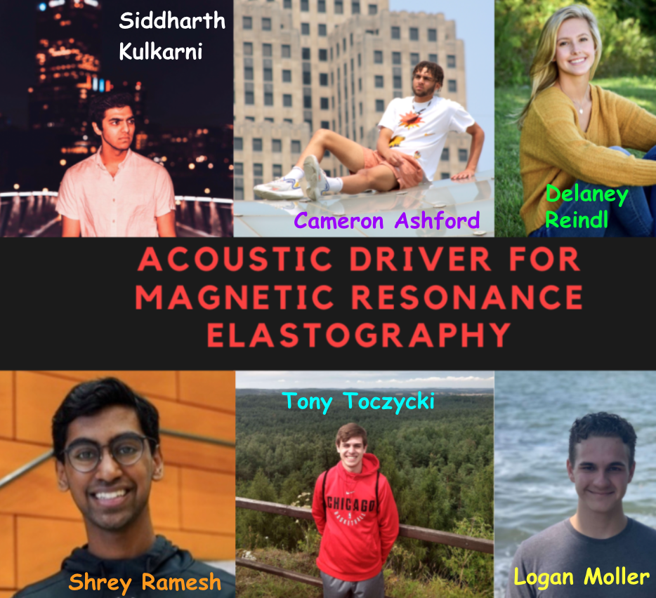 Design team for Acoustic Driver for Magnetic Resonance Elastography
