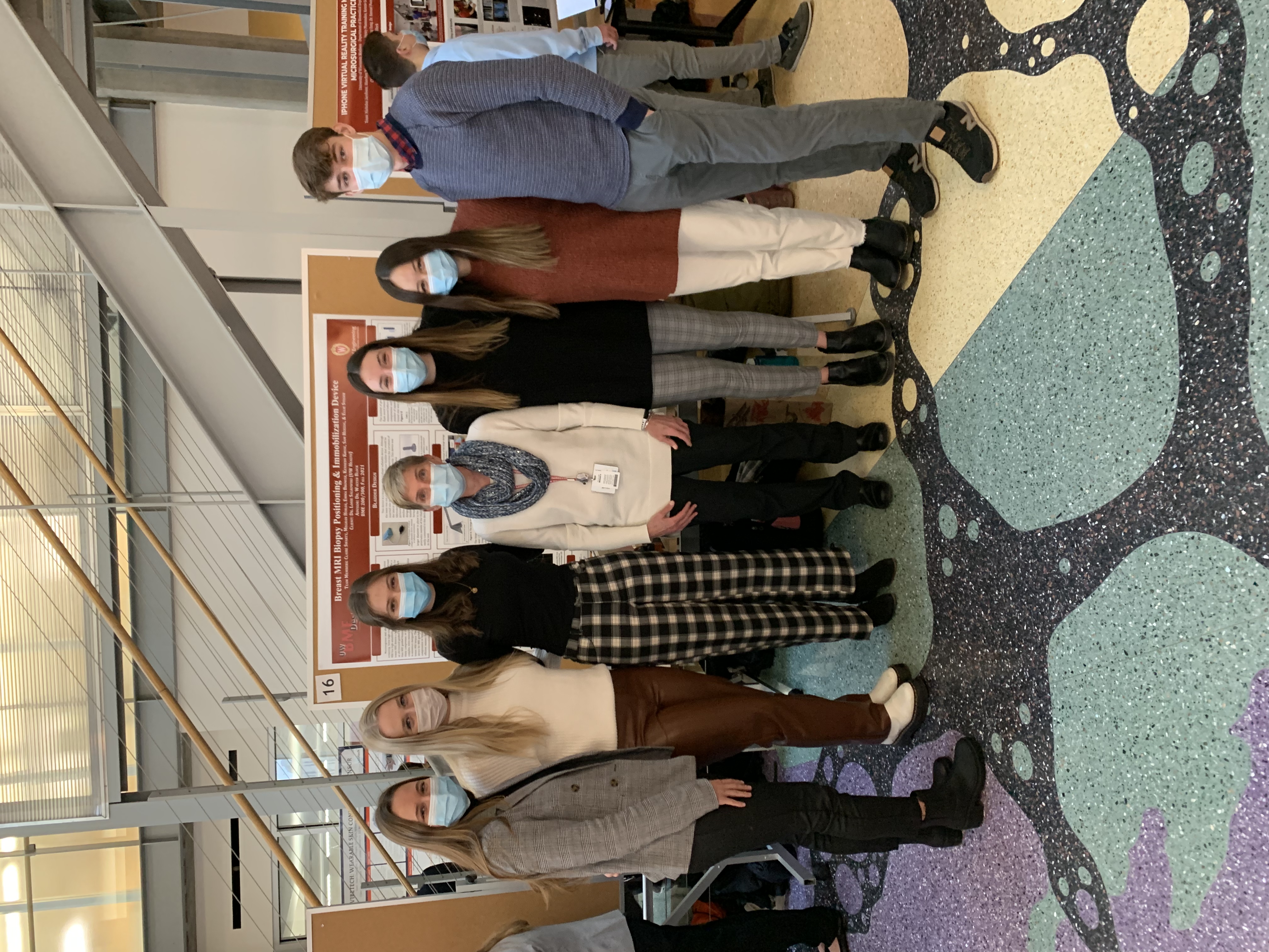 Team Photo - (Left) Claire Swartz, Ellie Steger, Meghan Horan, Dr. Lonie Salkowski, Emma Brower, Kennedy Kruse, Sam Herzog