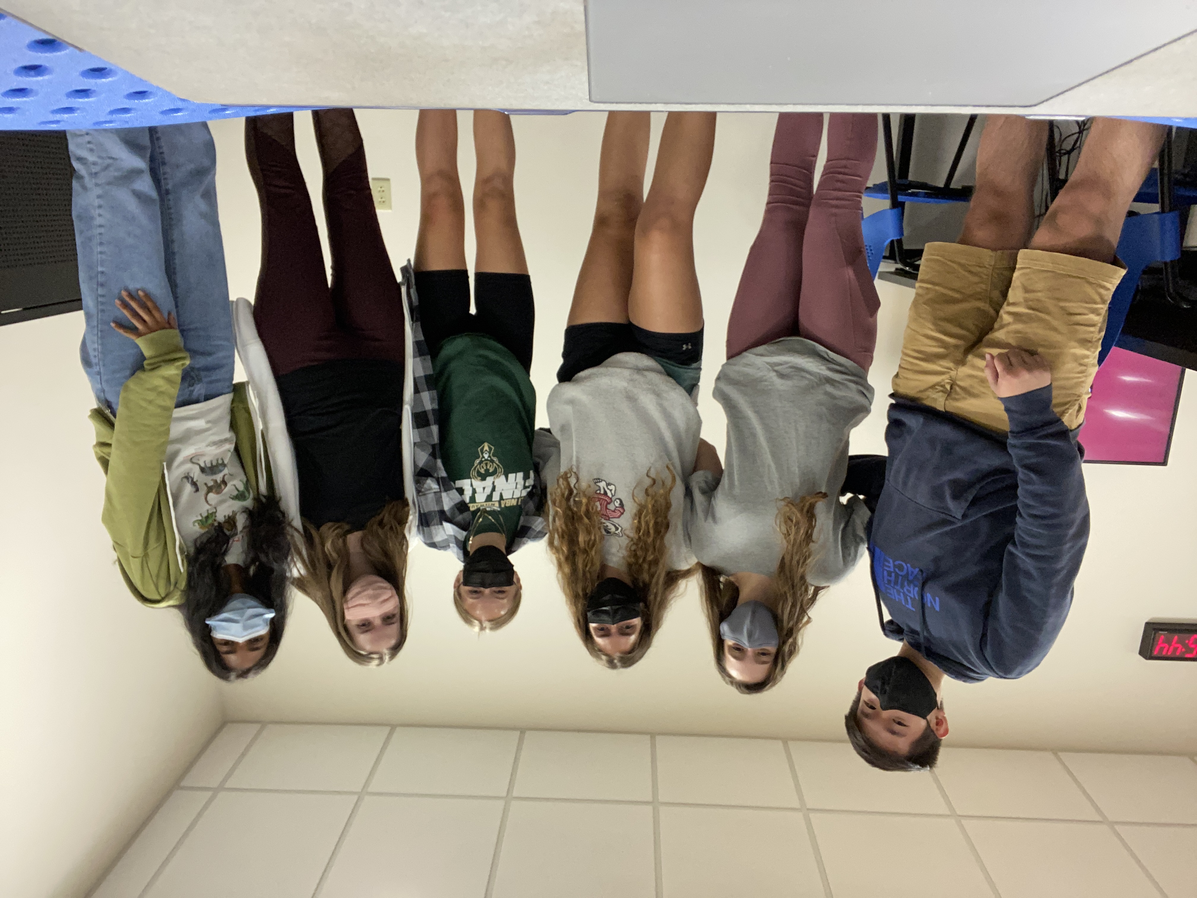 From left to right: Joseph, Jamie, Lauren, Helen, Bella, Shreya